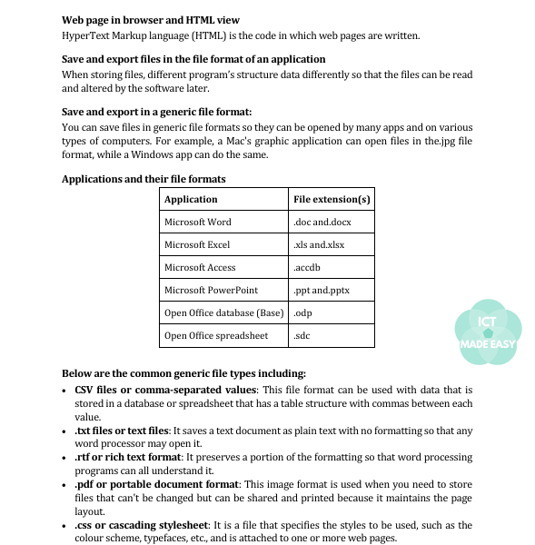 IGCSE ICT Practical Workbook: Summary Notes and Practice Questions (Chapters 11 to 21)