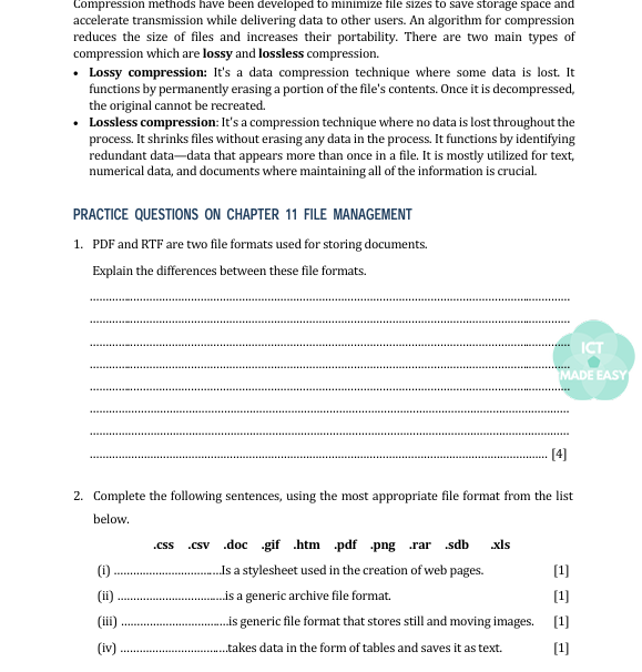 IGCSE ICT Practical Workbook: Summary Notes and Practice Questions (Chapters 11 to 21)